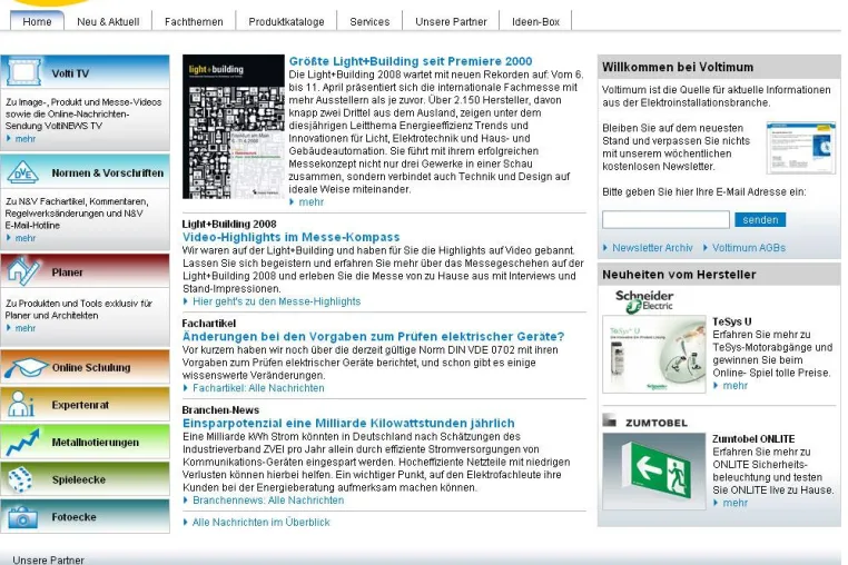 Bild: Neugestaltung des Voltimum-Portals