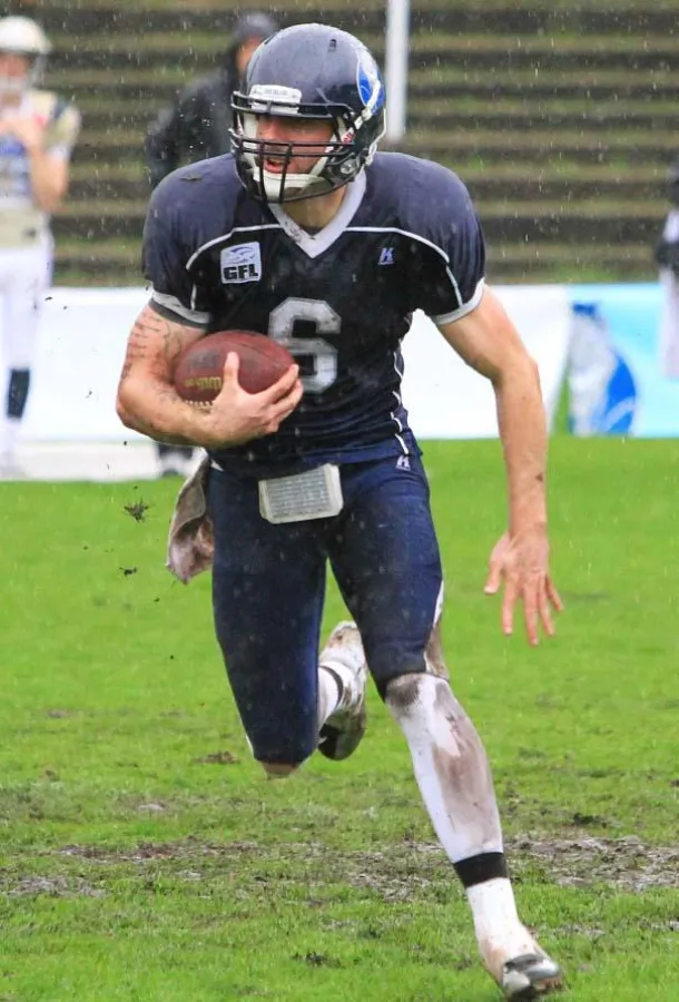 Neu im Devils-Kader: US-Quarterback Brandon Kelsey (23) aus Texas, Copyright: Holger Beck