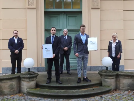 Bild: Brandenburger Innovationspreis für Anton Paar ProveTec GmbH und Tom Logisch UG