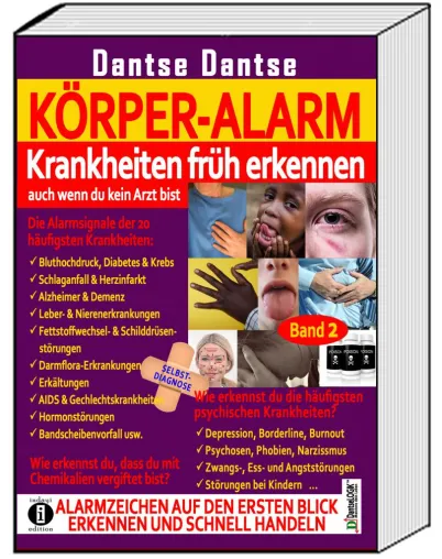 Bild: Buchvorstellung: KÖRPER ALARM Band 2 – Selbstdiagnose-Ratgeber von Dantse Dantse (indayi edition)