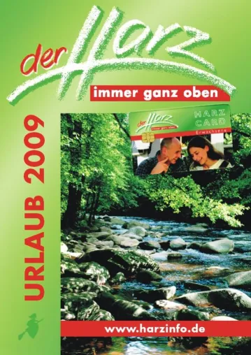Bild: Harz-Urlaubskatalog für das Jahr 2009 ist neu erschienen
