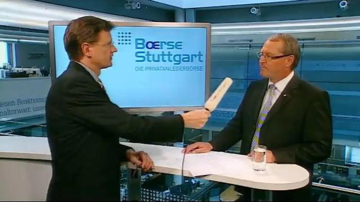 Andreas Franik und Andreas Glogger an der Börse Stuttgart