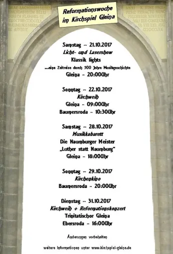 Bild: Reformationswoche im Kirchspiel Gleina