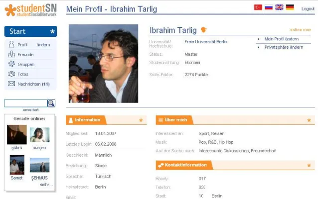 Bild: studentSN.com – Student Social Network begrüßt sein 200.000stes Mitglied mit neuen Gewand