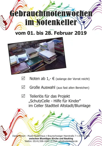 Bild: Gebrauchtnotenwochen im Notenkeller Celle