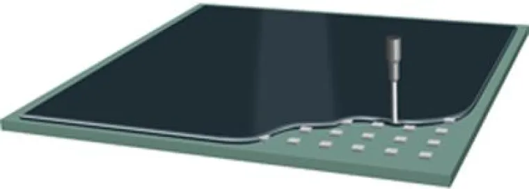 Bild: Geringer Verzug: DELO ermöglicht großflächigen Chipverguss