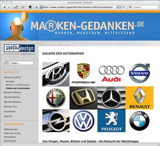 Bild: Marken-Portal für den Mittelstand: Marken-Gedanken.de