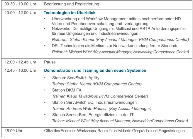 Bild: State-of-the-Art KVM-Technologie auf der kostenlosen Roadshow von Black Box im Juni und Juli 2014