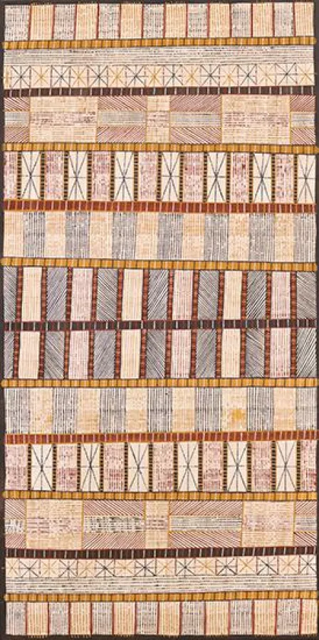 Pedro Wonaeamirri, Kurrujimpini Jilamara II, 2017 © Jilamara Arts