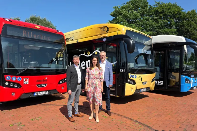 Allerbus, Stadtbus Goslar und KVG Braunschweig: 5,8 Mio Euro Zuschuss für 12 Elektro‐Busse Bild: Allerbus, Stadtbus Goslar und KVG Braunschweig: 5,8 Mio Euro Zuschuss für 12 Elektro‐Busse