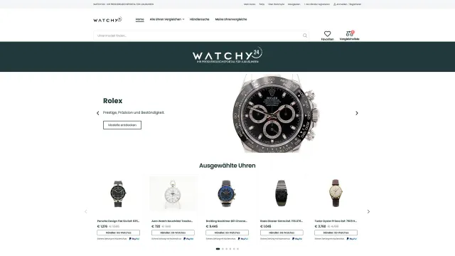 Bild: Luxusuhren online entdecken. Geprüfte Echtheit bei Watchy24