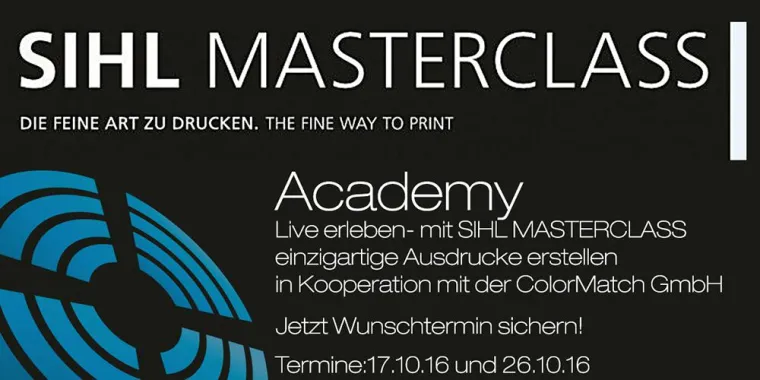 Mit SIHL MASTERCLASS einzigartige Ausdrucke erstellen Bild: Mit SIHL MASTERCLASS einzigartige Ausdrucke erstellen