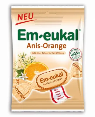 Raffinesse zeigt Wirkung - Der neue Em-eukal Anis-Orange sorgt für ein fruchtig-würziges Geschmackserlebnis Bild: Raffinesse zeigt Wirkung - Der neue Em-eukal Anis-Orange sorgt für ein fruchtig-würziges Geschmackserlebnis