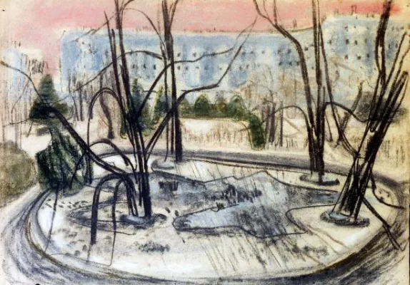 Bild: "Nordische Landschaft" - Neuer Katalog zum Werk von Eduard Hopf (1901-1973) erscheint im Juli 2012