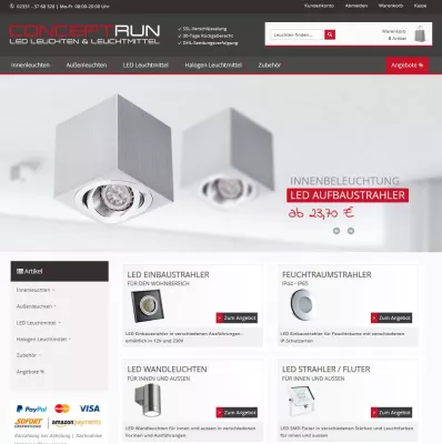 Bild: CONCEPTRUN LED Leuchten & Leuchtmittel nach Relaunch in neuem Gewand