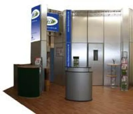 Bild: DISPLAY COMPANY präsentiert auf der EuroShop 2008 sein modulares Messebausystem MATRIX