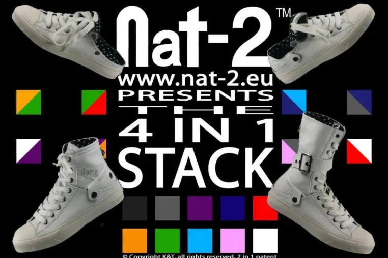 Nat-2 bringt weltweit ersten 4 in 1 Sneaker Bild: Nat-2 bringt weltweit ersten 4 in 1 Sneaker
