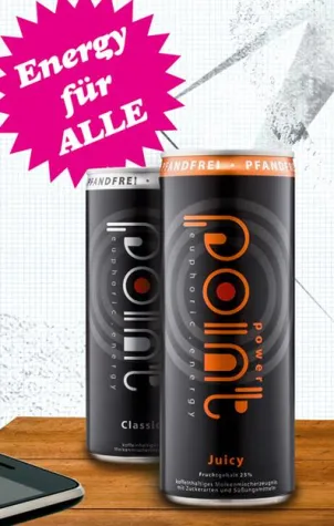 Bild: Pfandfreier Energydrink Power Point begeistert im neuen Design