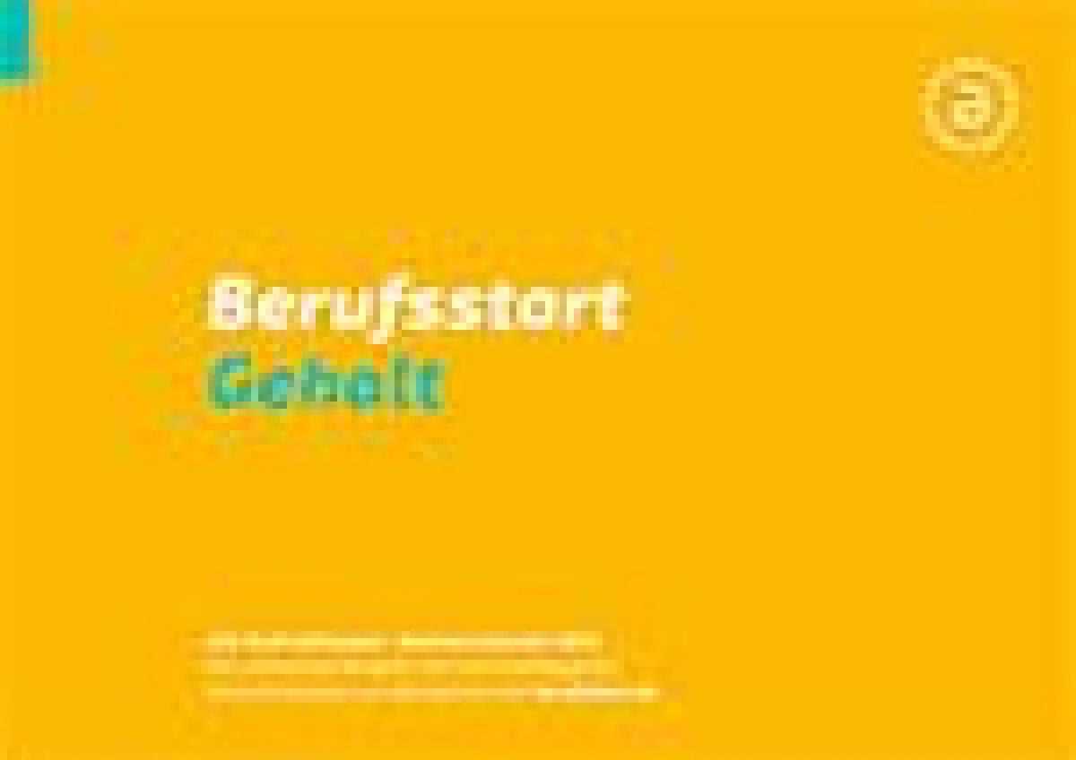 Berufsstart, Gehalt, Einstiegsgehalt