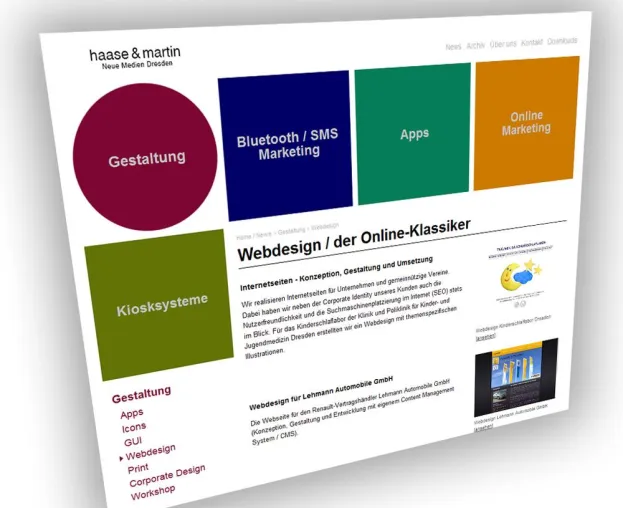 Bild: Haase & Martin aus Dresden informiert zu Inhalt und Struktur im Webdesign