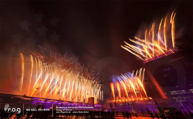 Bild: FOG fireworks + sfx GmbH eröffnet BrawoPark mit spektakulärem Feuerwerk