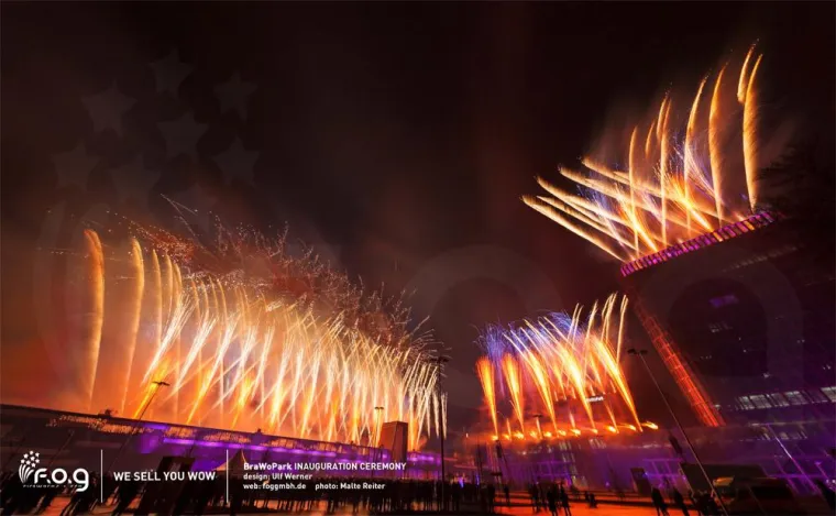 Bild: FOG fireworks + sfx GmbH eröffnet BrawoPark mit spektakulärem Feuerwerk