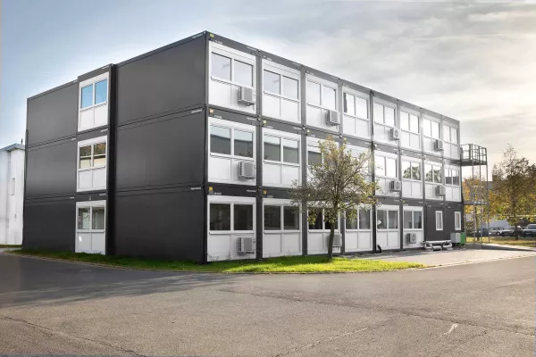 Bild: Interims-Bürogebäude von ELA Container für Weltmarktführer Wieland Electric