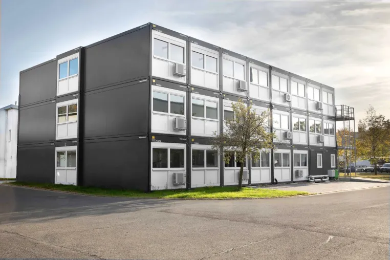 Bild: Interims-Bürogebäude von ELA Container für Weltmarktführer Wieland Electric