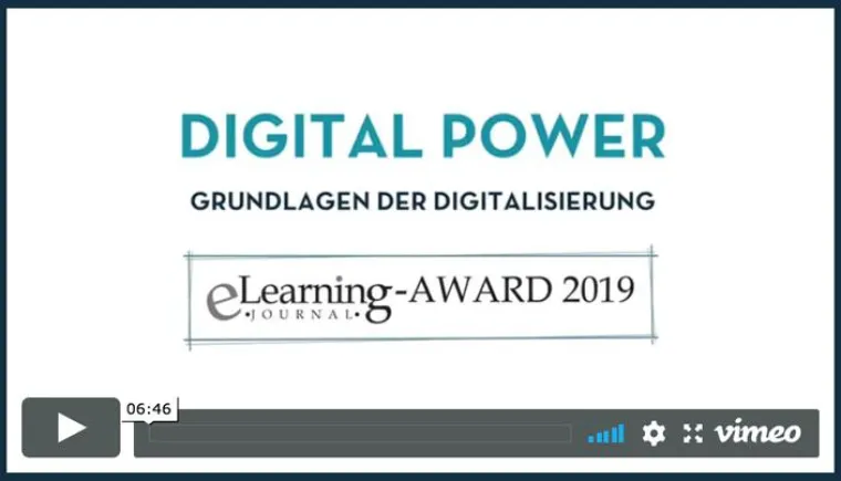 Ausgezeichnet! Das Digital Leaders Institute gewinnt den eLearning-Award 2019 Bild: Ausgezeichnet! Das Digital Leaders Institute gewinnt den eLearning-Award 2019