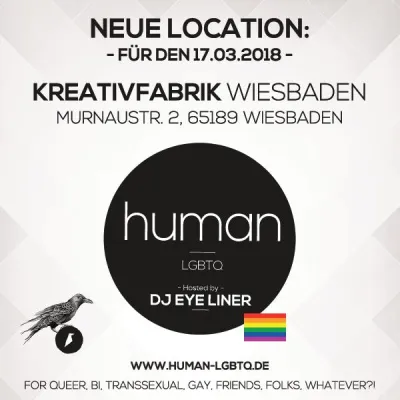 Bild: Human - LGBTQ am 17.03.2018 in der Kreativfabrik Wiesbaden, for Gays & friends