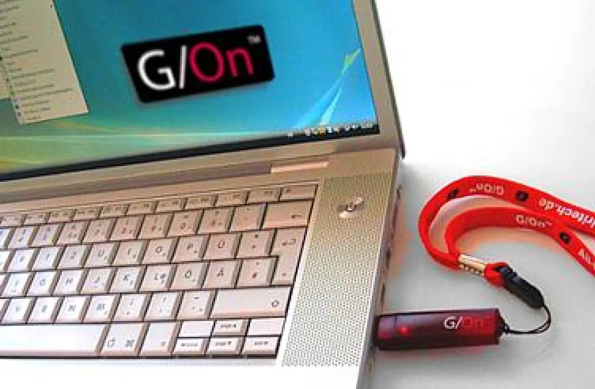 Der G/On USB Acccess Key dient nicht nur zum Aufbau einer Remoteverbindung ohne VPN, sondern auch zur sicheren Verschlüsselung von Notebook-Festplatten