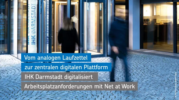 IHK Darmstadt digitalisiert Onboarding-Prozess mit Net at Work Bild: IHK Darmstadt digitalisiert Onboarding-Prozess mit Net at Work