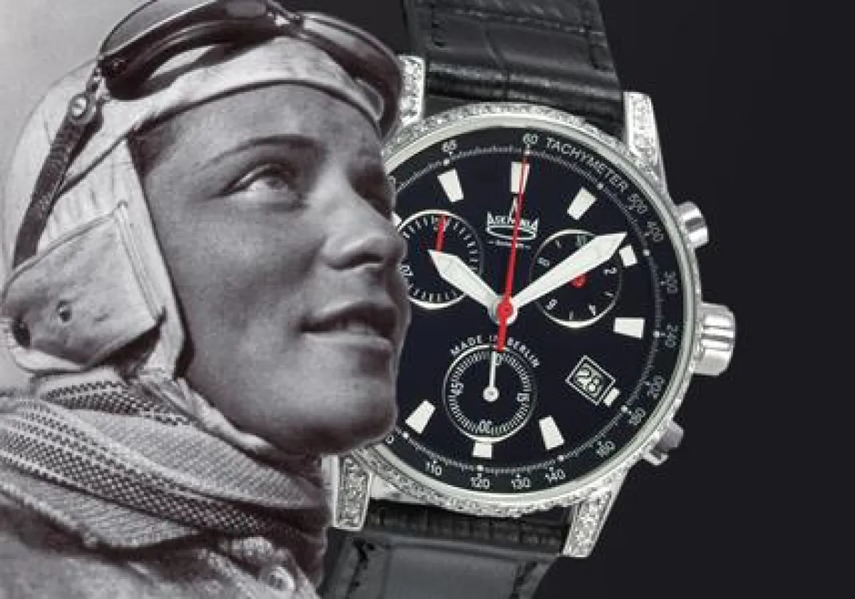 Pilotinnenlegende Elly Beinhorn und ihr ASKANIA Damen-Chronograph