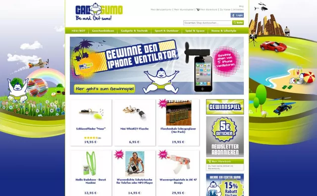 Bild: Der Gadsumo Onlineshop verteilt zur Eröffnung reichlich Rabatte