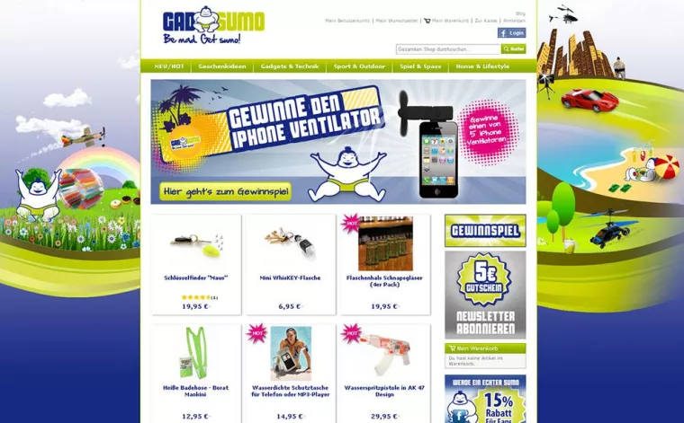 Der Gadsumo Onlineshop verteilt zur Eröffnung reichlich Rabatte Bild: Der Gadsumo Onlineshop verteilt zur Eröffnung reichlich Rabatte