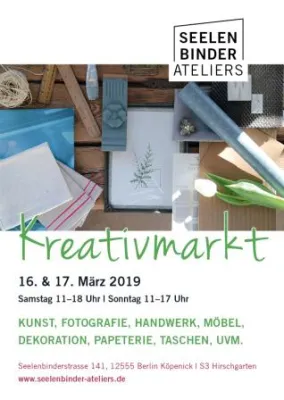 Handgemachtes in Köpenick – 3. Kreativmarkt in den Seelenbinder Ateliers Bild: Handgemachtes in Köpenick – 3. Kreativmarkt in den Seelenbinder Ateliers