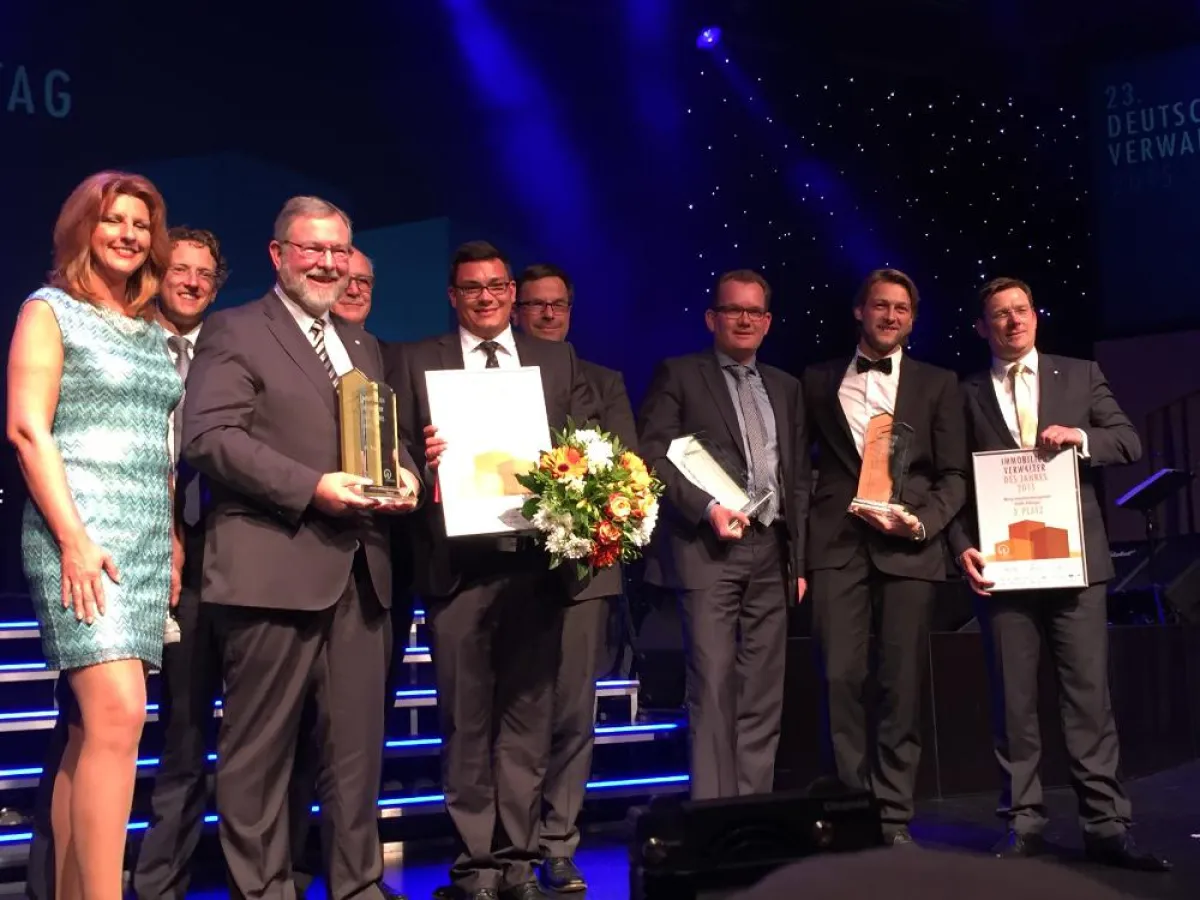 Eugen Mönig (2.v.r.) mit den anderen Preisträgern