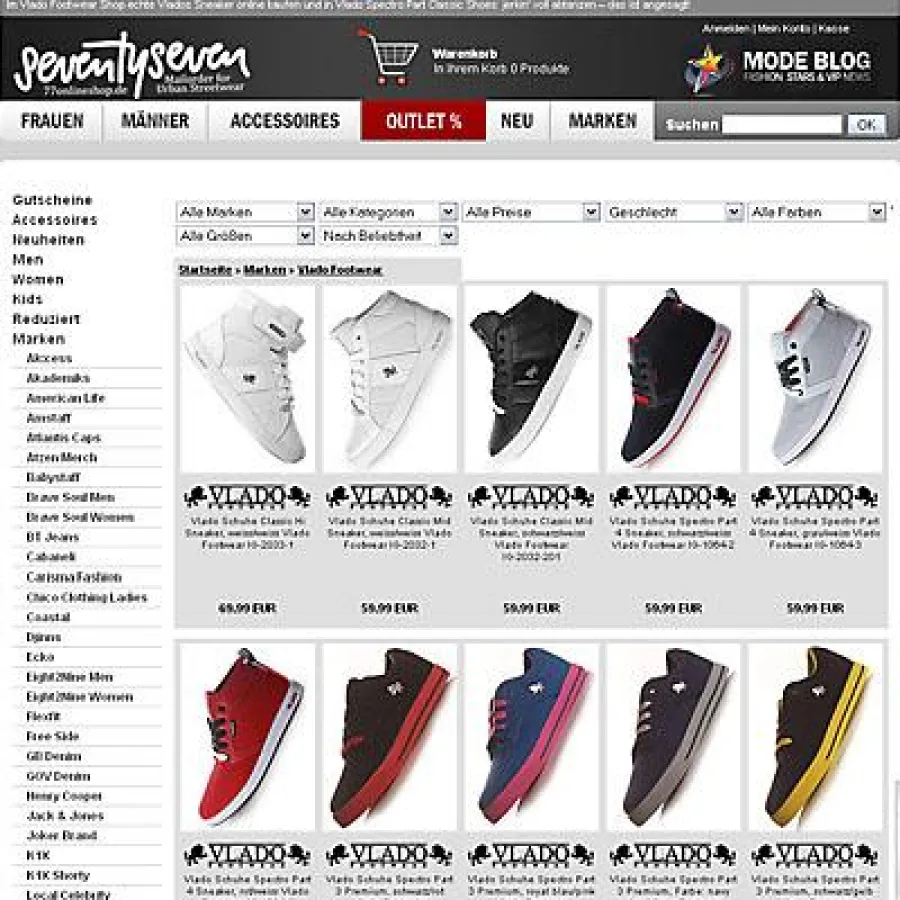 Vlado Footwear Shop 77onlineshop.de