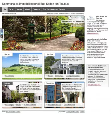 Bild: 20 Prozent der hessischen Städte und Gemeinden betreiben mit KIP ein eigenes kommunales Immobilienportal
