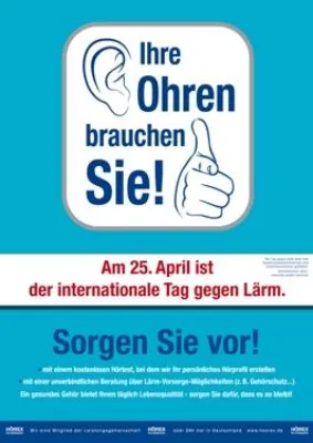 Bild: Internationaler Tag gegen Lärm 2012: HÖREX HörExperten unterstützen Aktionstag für gutes Hören