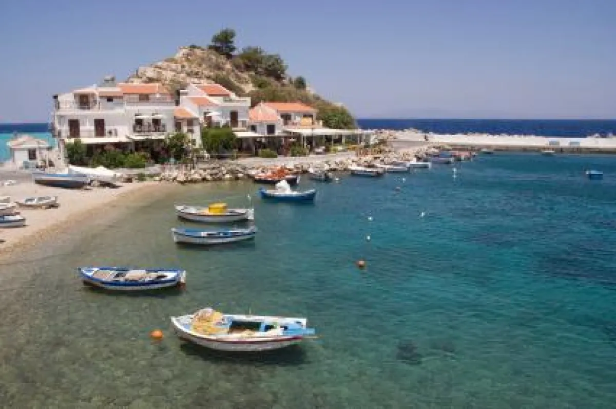 Strand in Kokkari auf Samos