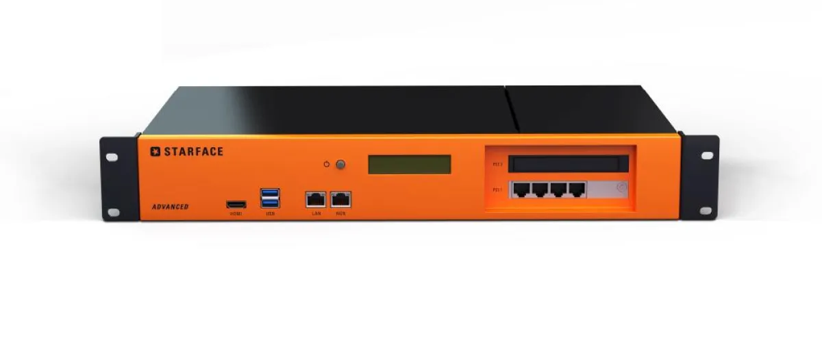 STARFACE Advanced (Bild) auf neuer, deutlich leistungsfähigerer Hardware verfügbar.