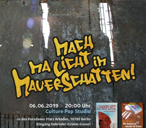 Bild: Lesung: Ma ma' Licht im Mauerschatten