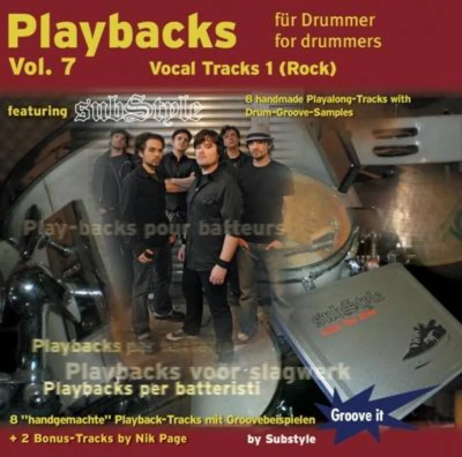 UVP: 12,90 € Weitere Besonderheiten: Die neue Playalong CD ,,Playbacks für Drummer Vol. 7 ist auch im Bundle mit der brandneuen Orginal-Substyle-CD,,Walk the Dino