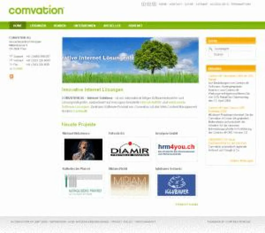 Screenshot comvation.com