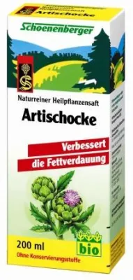 Bild: Artischockensaft von Schoenenberger hilft bei Verdauungsbeschwerden