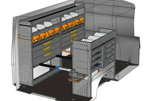 Bild: Eine StoreVan mobile Werkstatt nach Maß für den Sektor Elektromontage und Anlagenbau