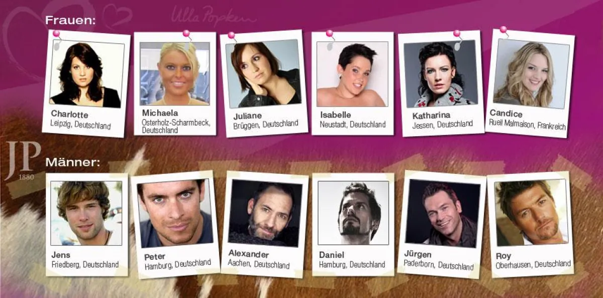 Finalisten Modelcontest von Ulla Popken und JP 1880