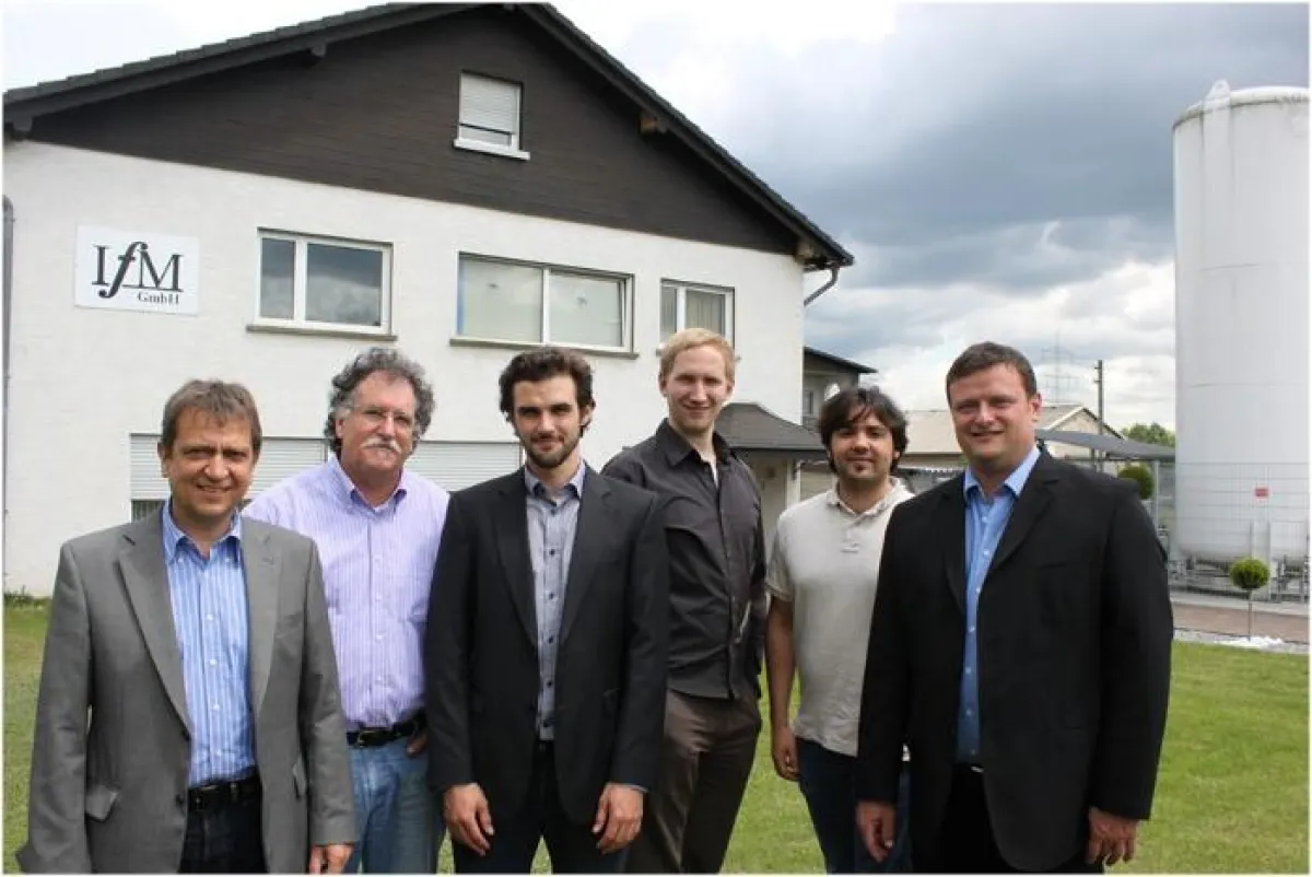 Dr. Andreas Weißflog (timm), Lothar Leiche, Lukas Höhle (IfM GmbH), Sascha Möllenbeck, Michael Scholtes, Prof. Volker Groß (THM)