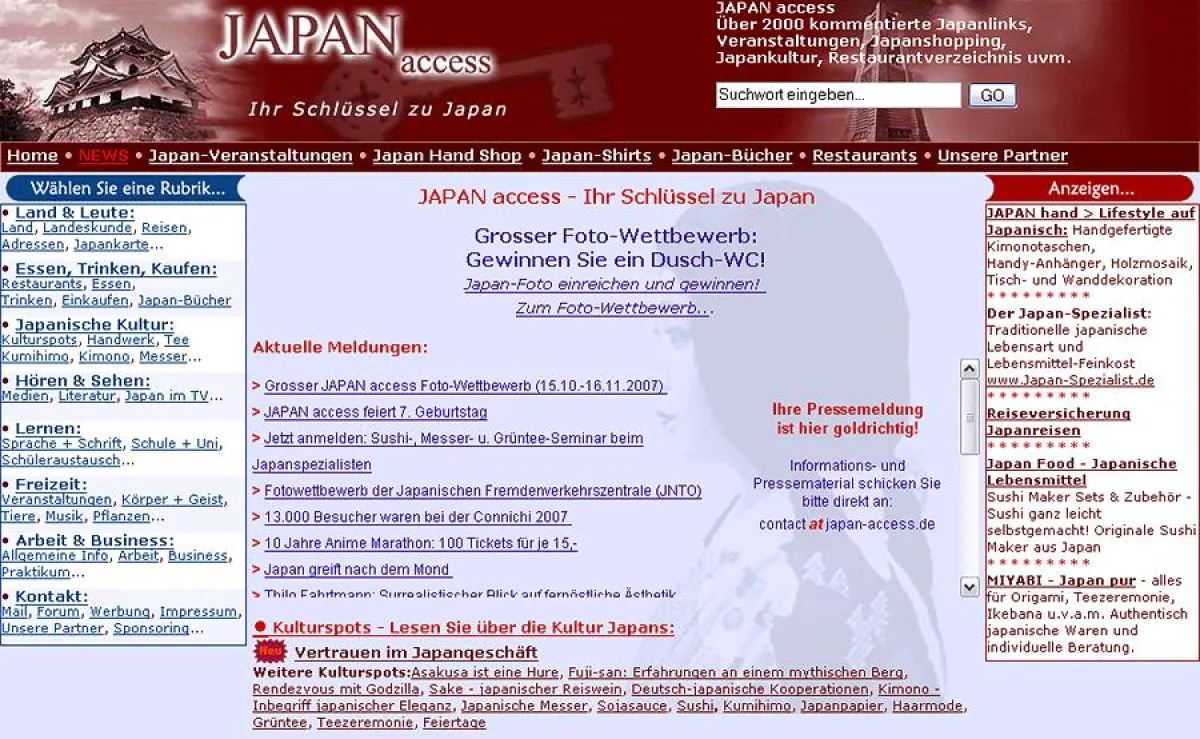 Das Japan-Portal JAPAN access (www.japan-access.de)